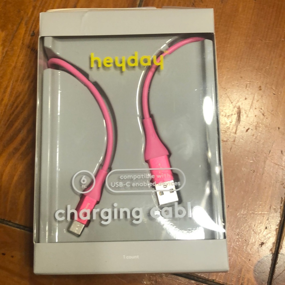 Charging cable - hot pink